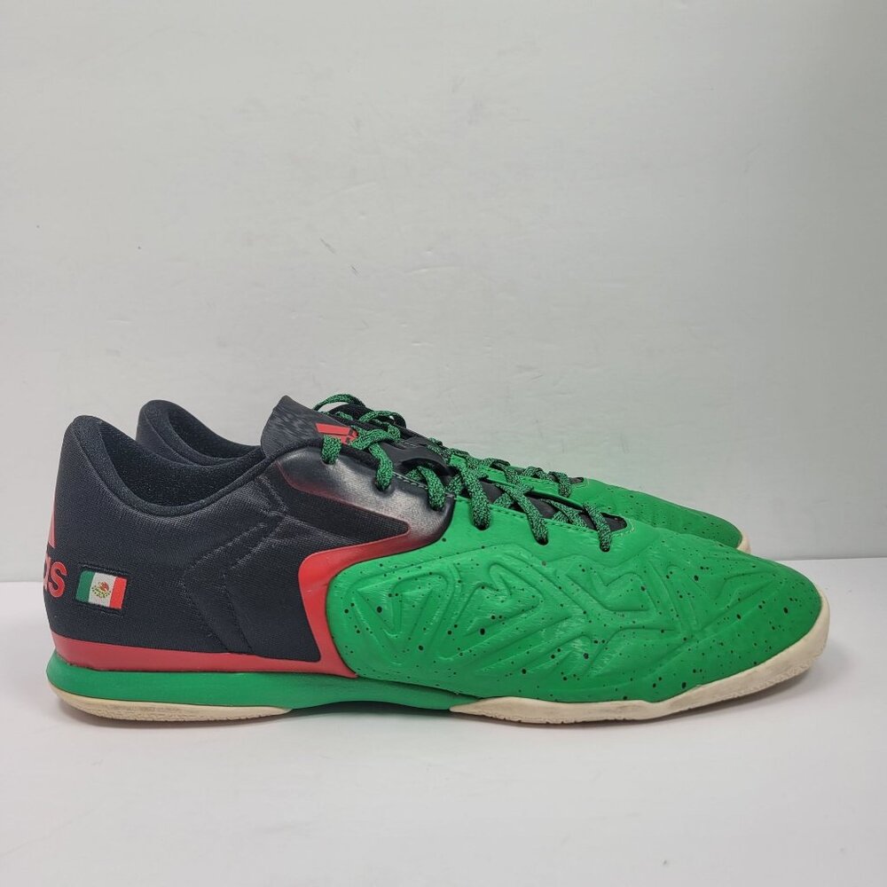Adidas X 15.2 Men's Green Black Indoor Soccer Shoes AQ2524 US Size 12